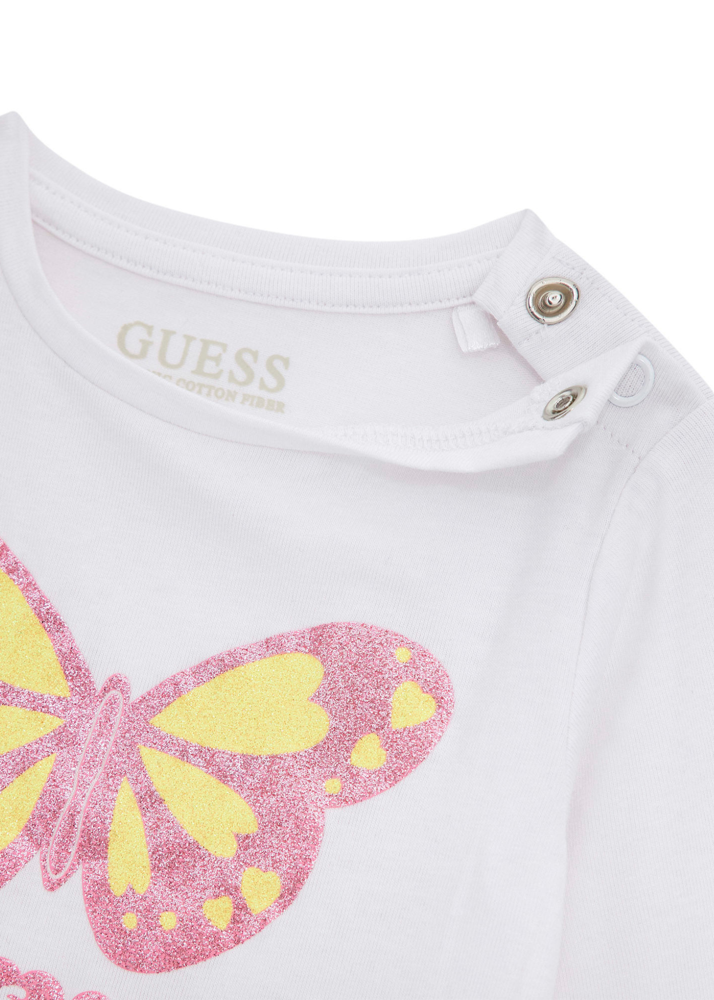 Bluza Alba cu Maneca Lunga cu Fluture A5YI01 K6YW4 G011 Guess