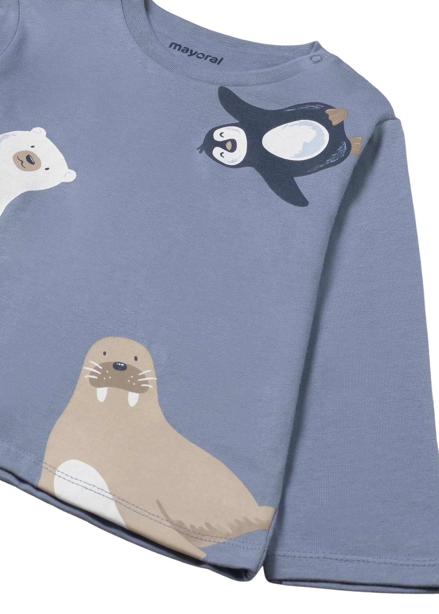 Bluza Gri Inchis cu Maneca Lunga Imprimeu Foca 2061 Mayoral