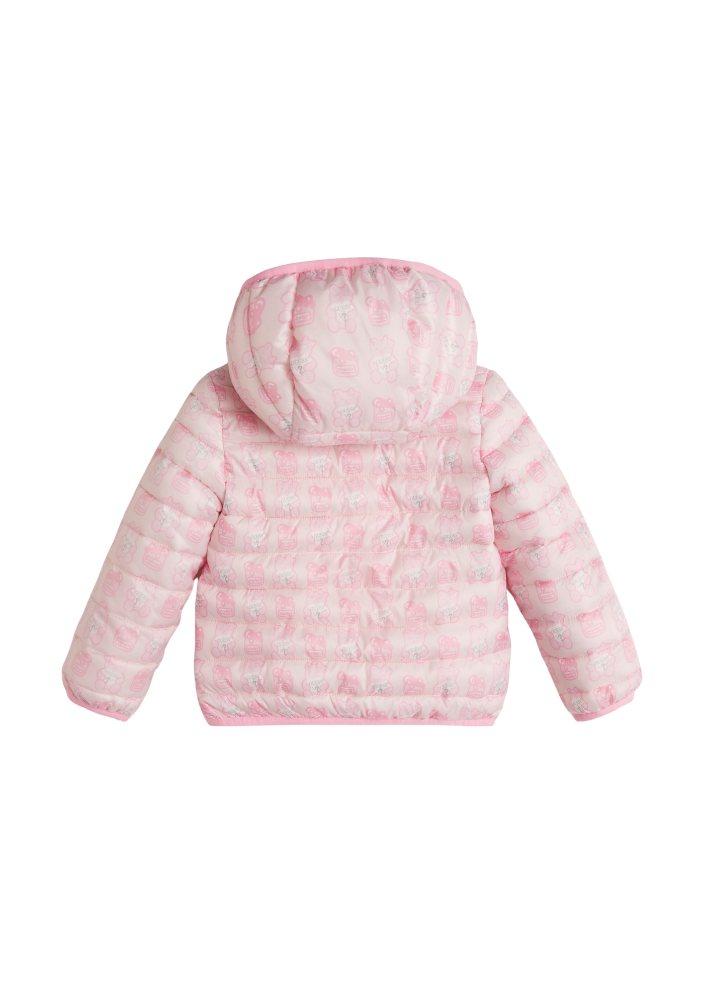 Geaca din Fas Roz cu Ursuleti H1YT03 WB310 P6L0 Guess