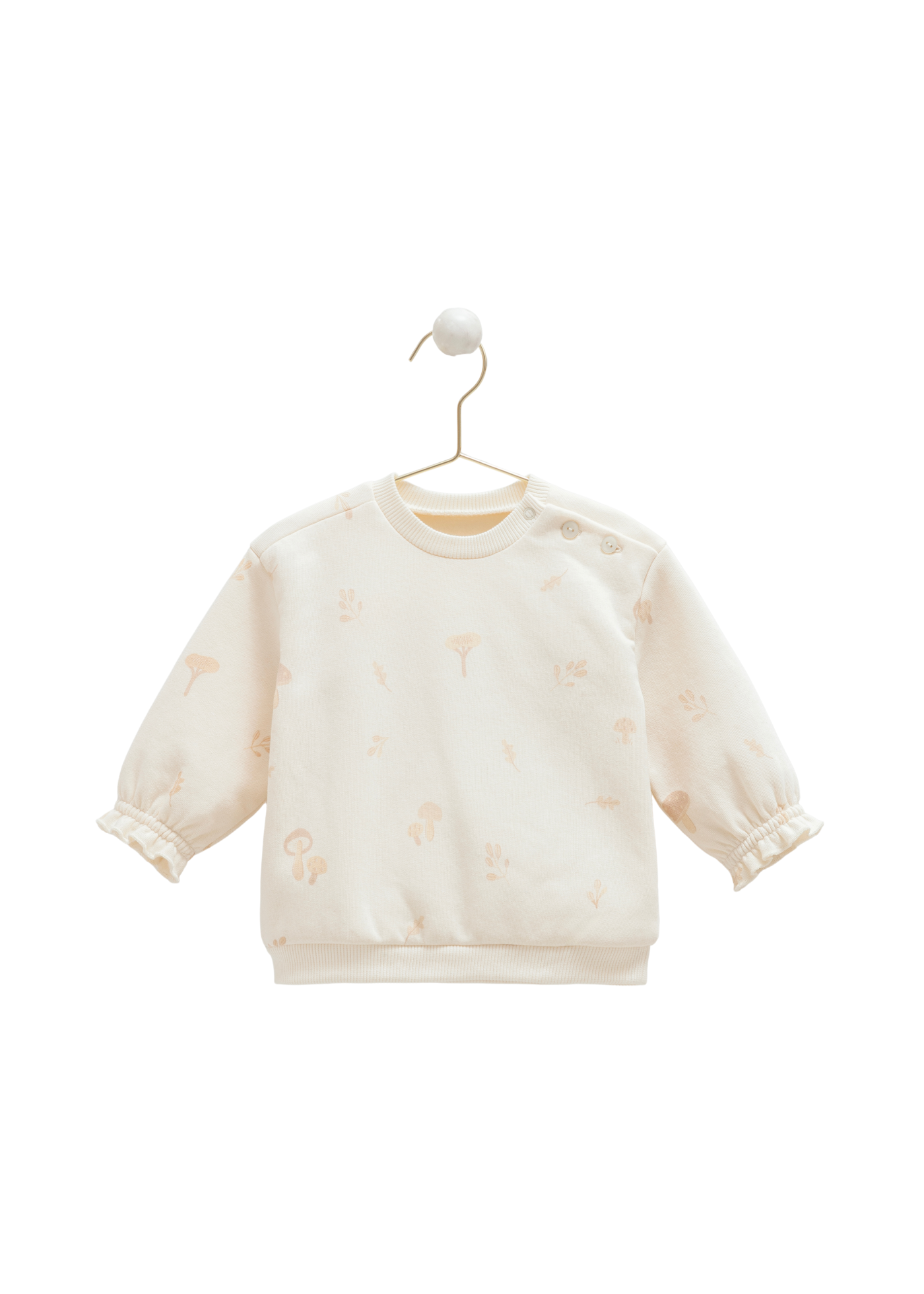 Set 3 Piese Bej Trening Interior Pufos si Vesta din Plus TKK2167 Mell Sweet Baby