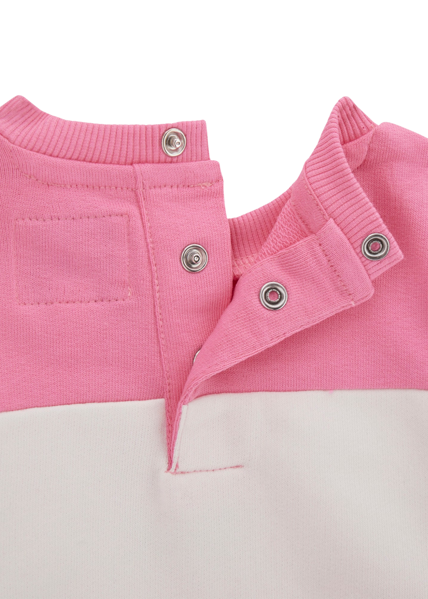 Rochie Bumbac cu Maneca Lunga Dungi Roz cu Bleu si Chilotel A5YK01 KA6R4 FBAE Guess