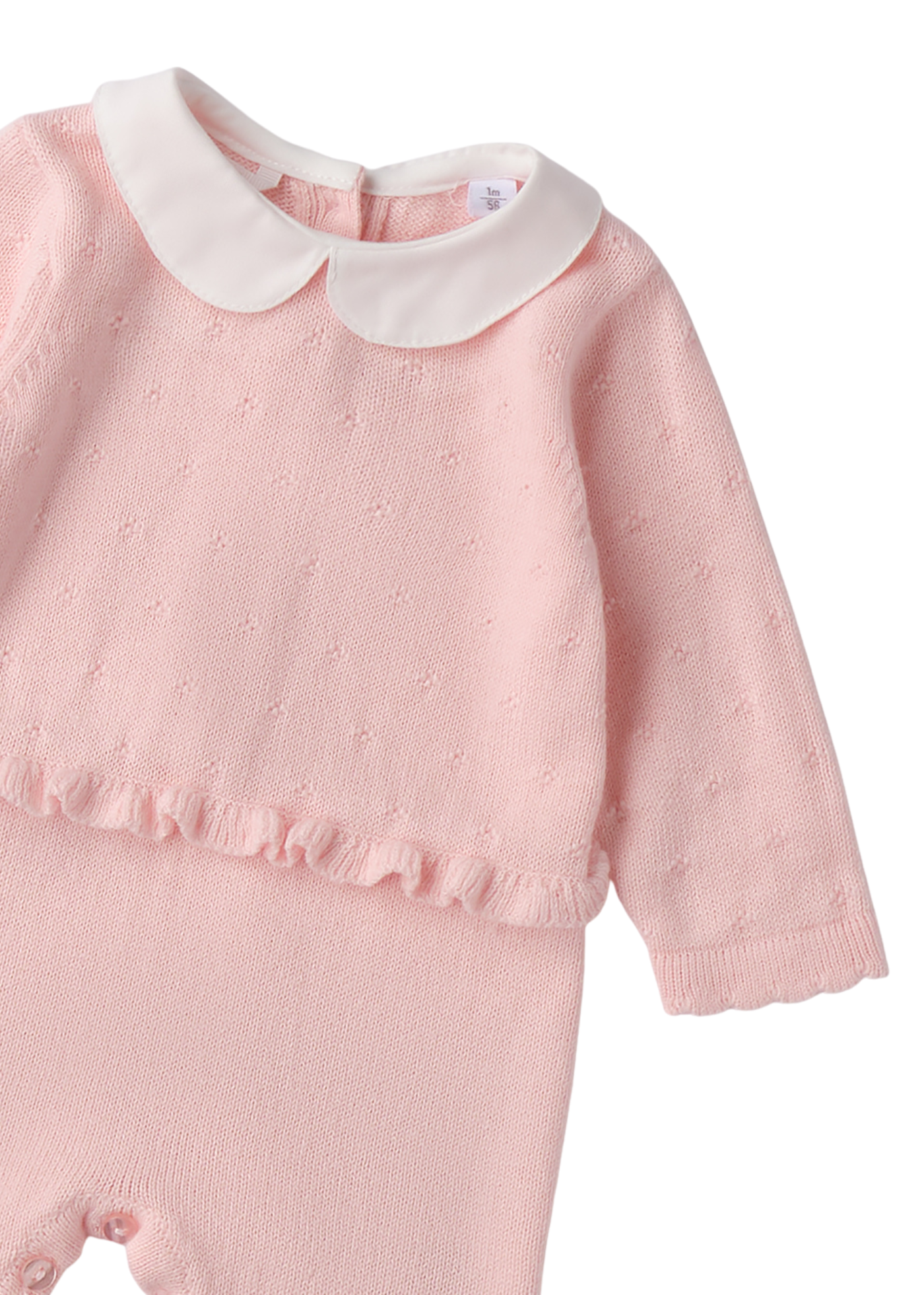 Salopeta Lunga Tricotata Roz 3.F750/00 Minibanda