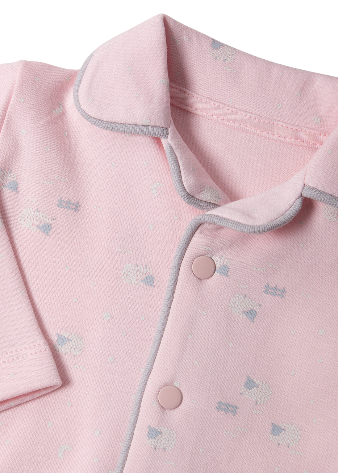 Pijama Roz cu Imprimeu Oite F1448 Bebetto