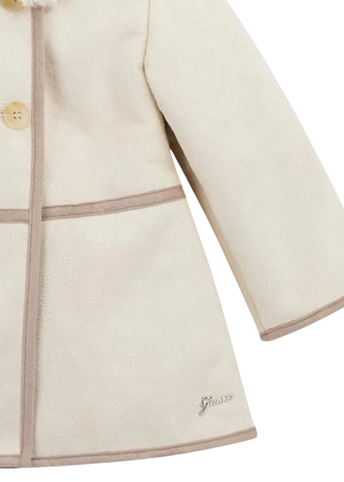 Palton Crem Stil Cojoc K5BL02 WHGN0 G1F7 Guess