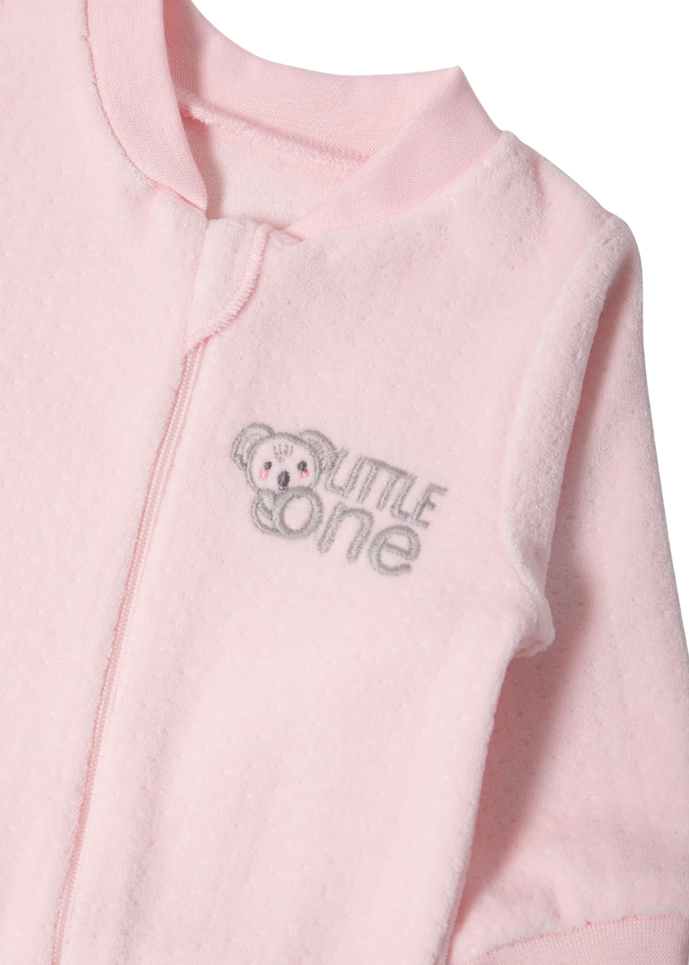 Salopeta Lunga Velur Roz cu Fermoar T4055 Bebetto