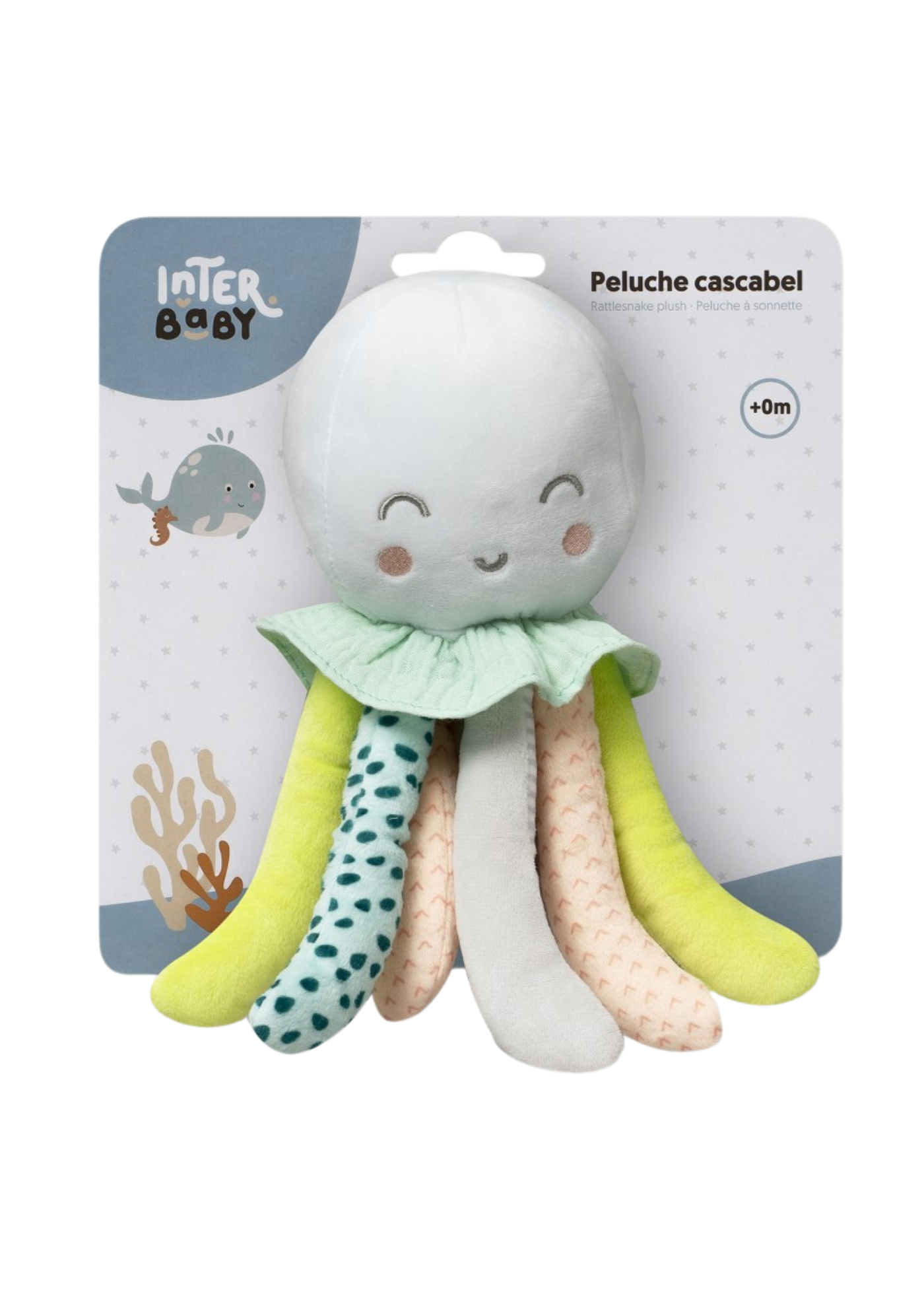 Jucarie Pus Caracatita Multicolora PUL07 Interbaby