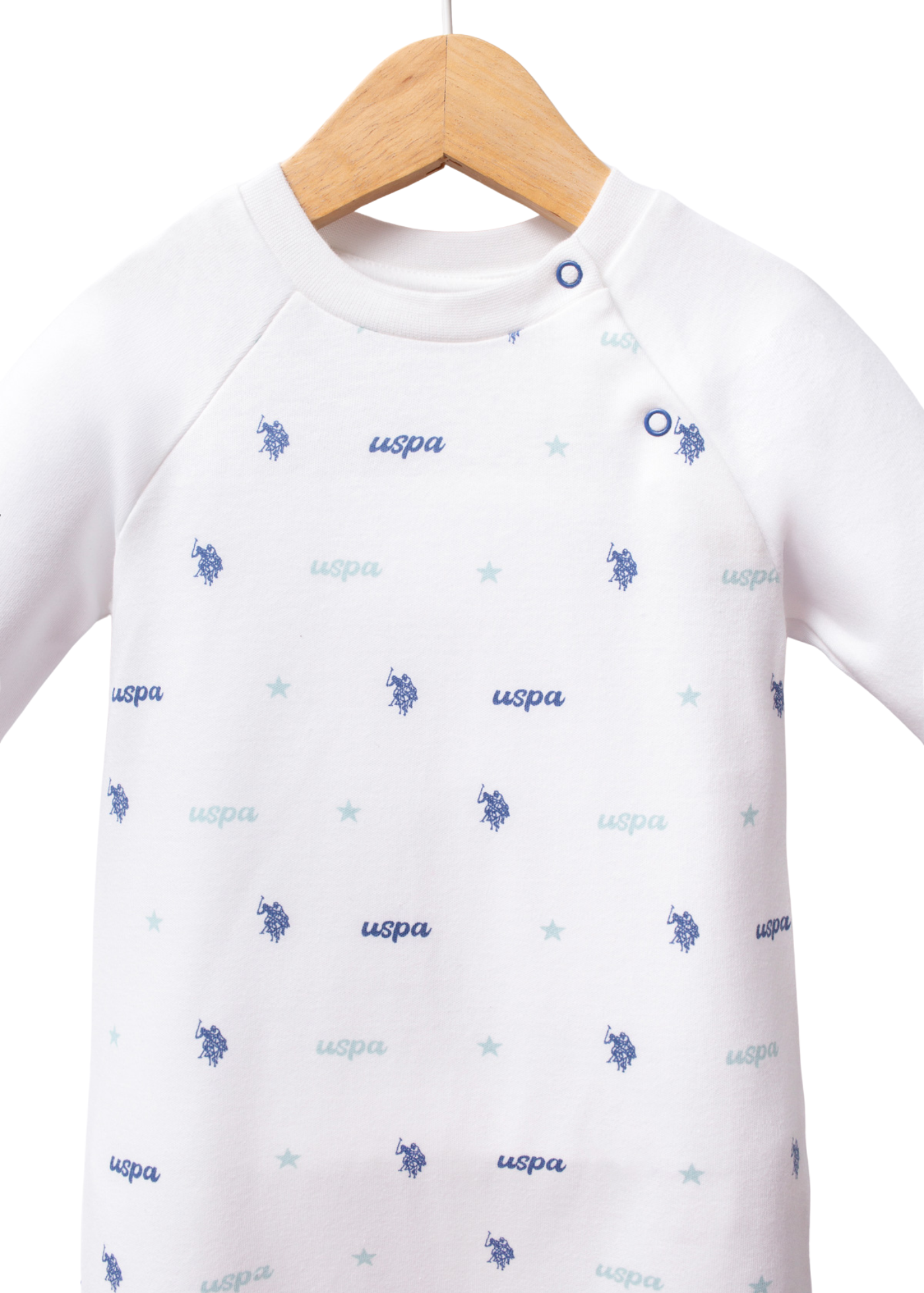 Salopeta Lunga Ivory Imprimeu Logo Albastru USB2249 Us Polo Assn