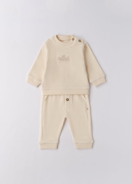 Trening 2 Piese Fetita Crem Velur 4.F088/00 iDO