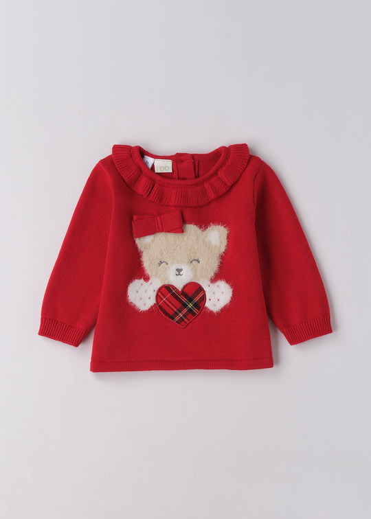 Pulover Fetita Rosu Urs 4.F131/00 iDO