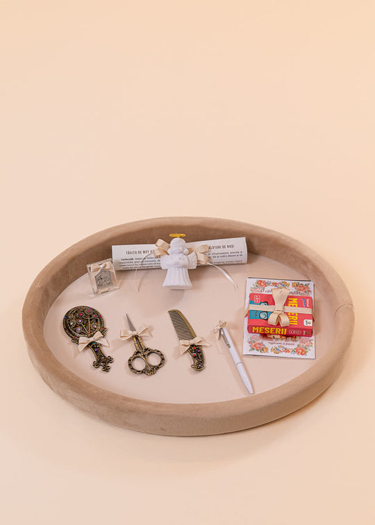 Set tavita unisex pentru taierea motului si ruperea turtei Bej AnneBebe