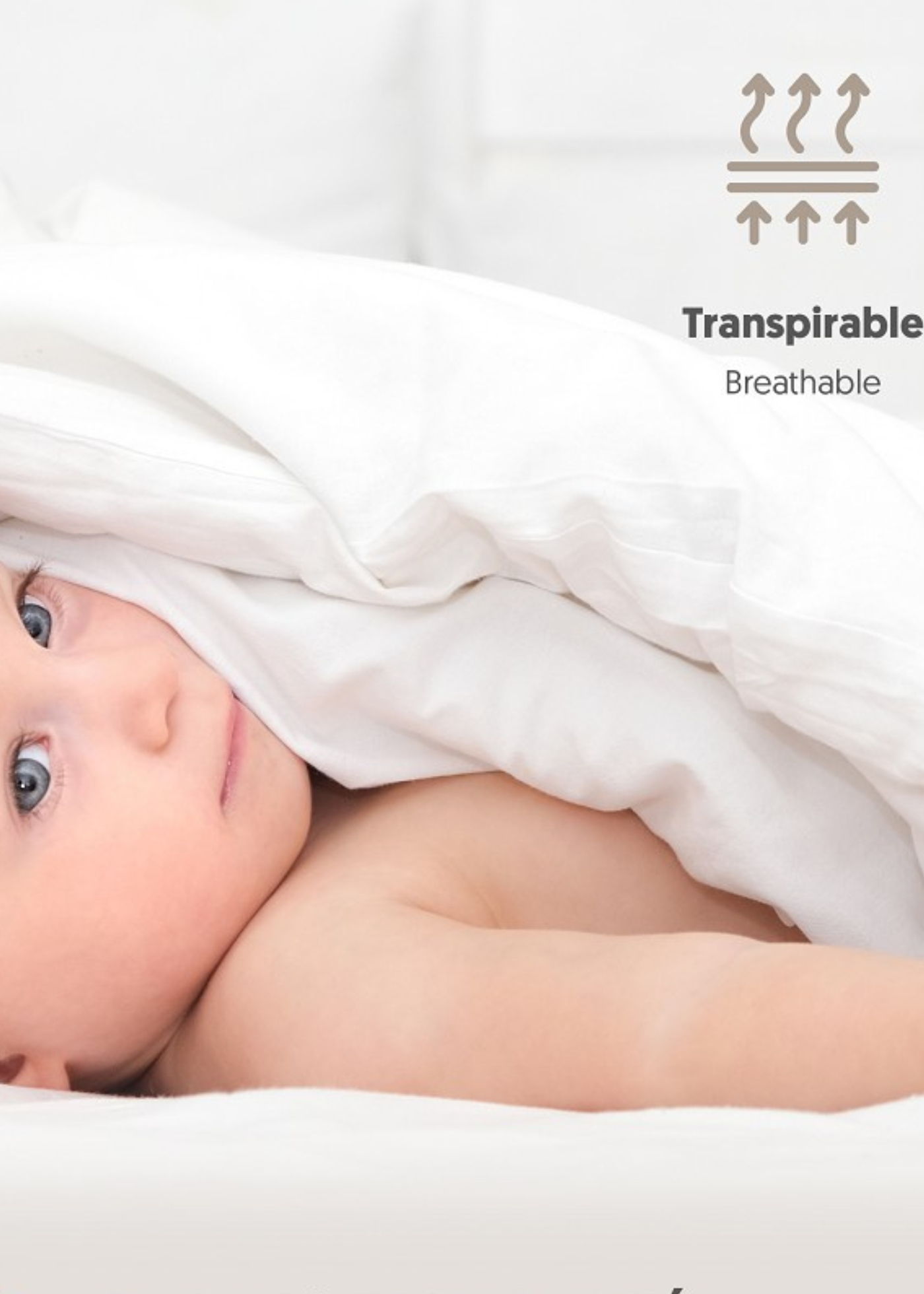 Husa Impermeabila Alba pentru Patut Co-Sleeping 00803 – Interbaby