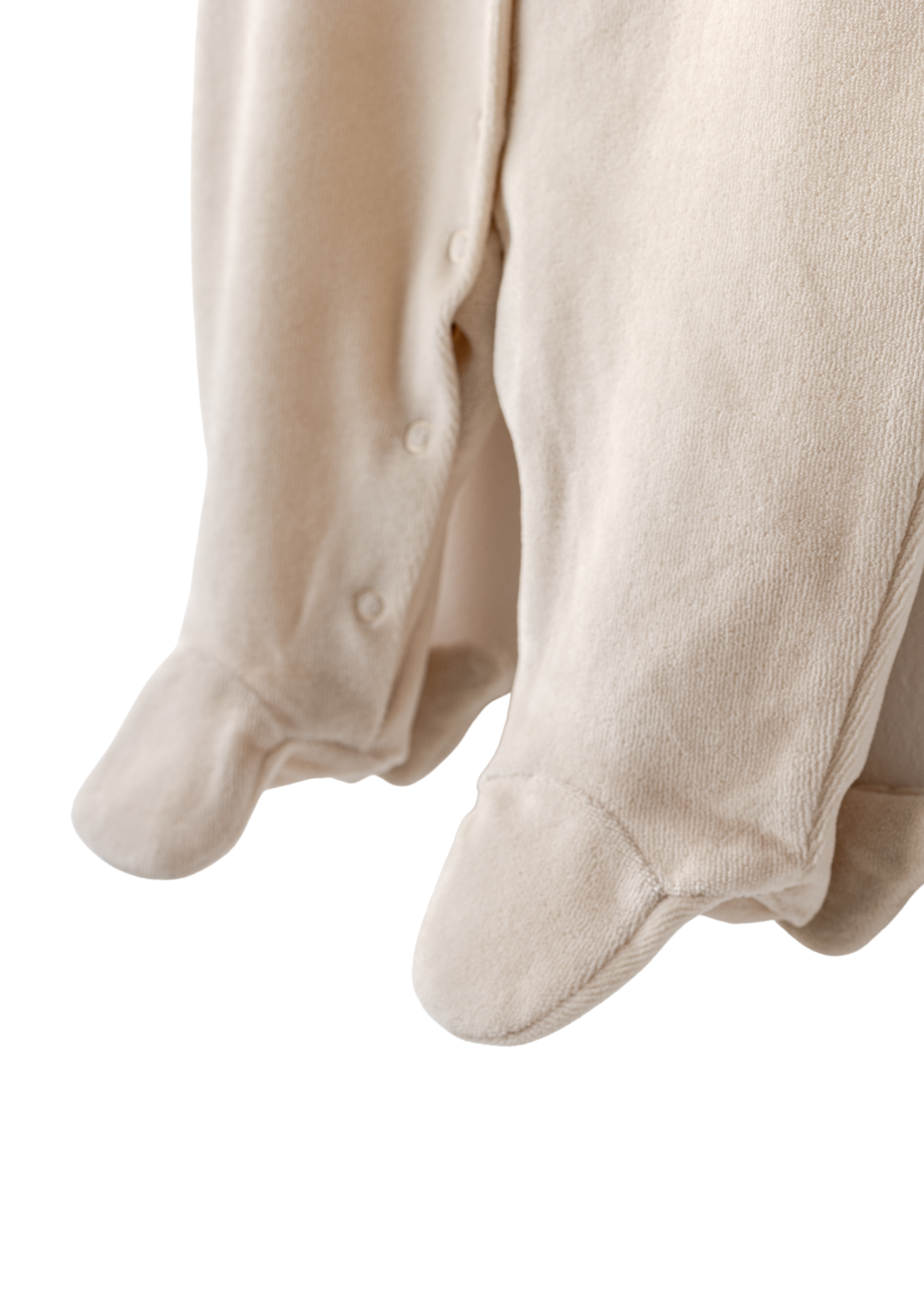 Salopeta Lunga Velur Bej cu Baveta cu Aripi AC25324 Andywawa