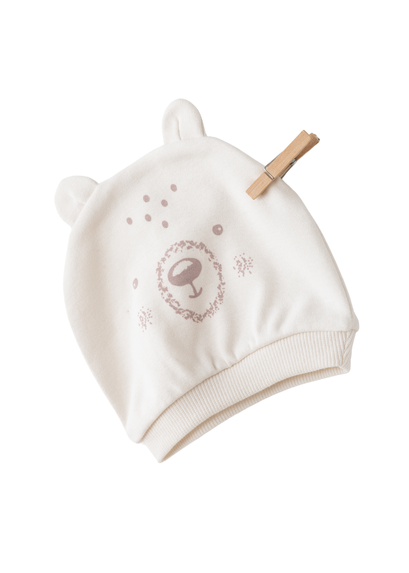 Salopeta Lunga Crem cu Bej cu Ursi si Brazi AC26183 Andywawa