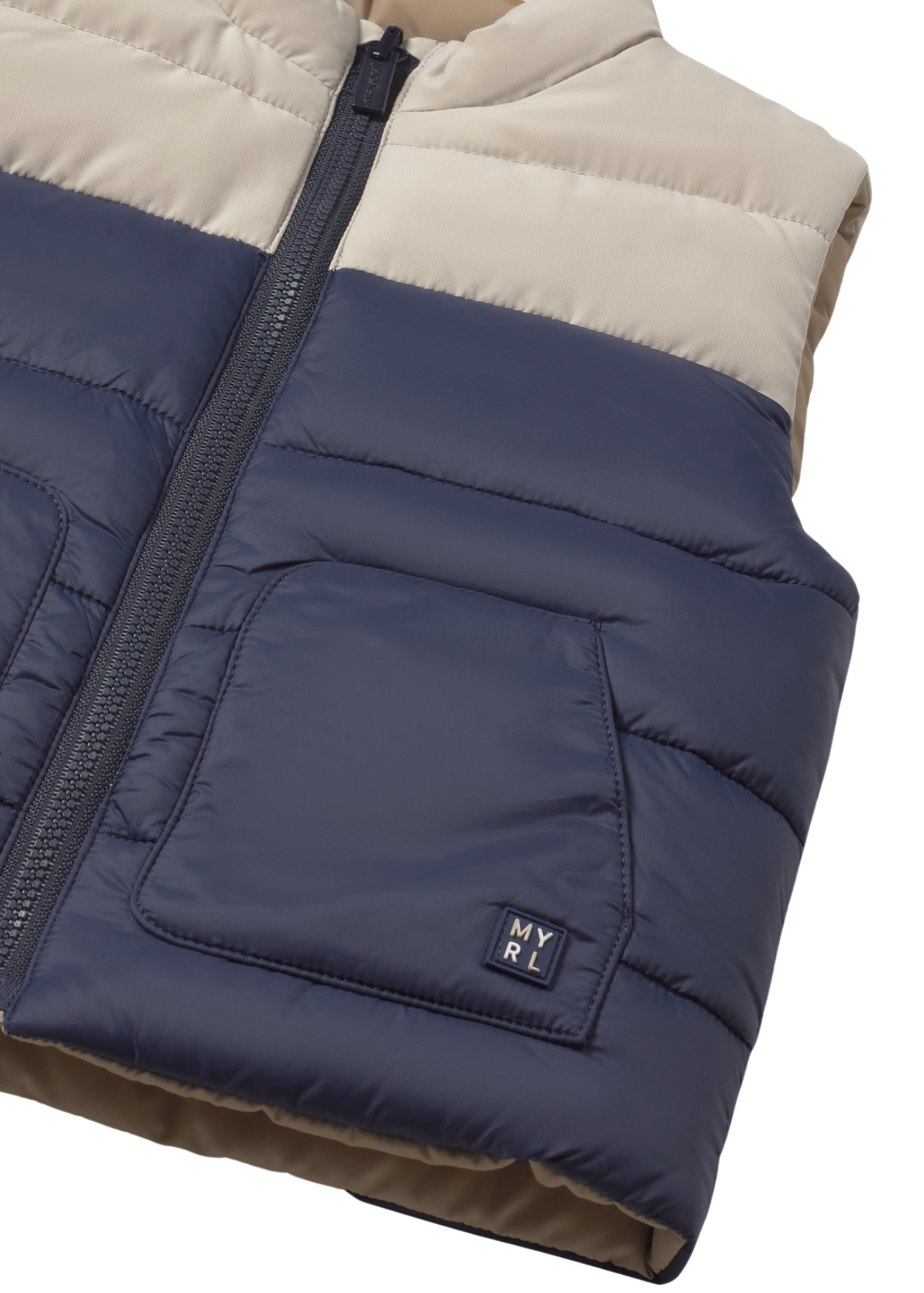 Vesta din Fas Reversibila Bej cu Bleumarin cu Imprimeu Ursi 2348 Mayoral