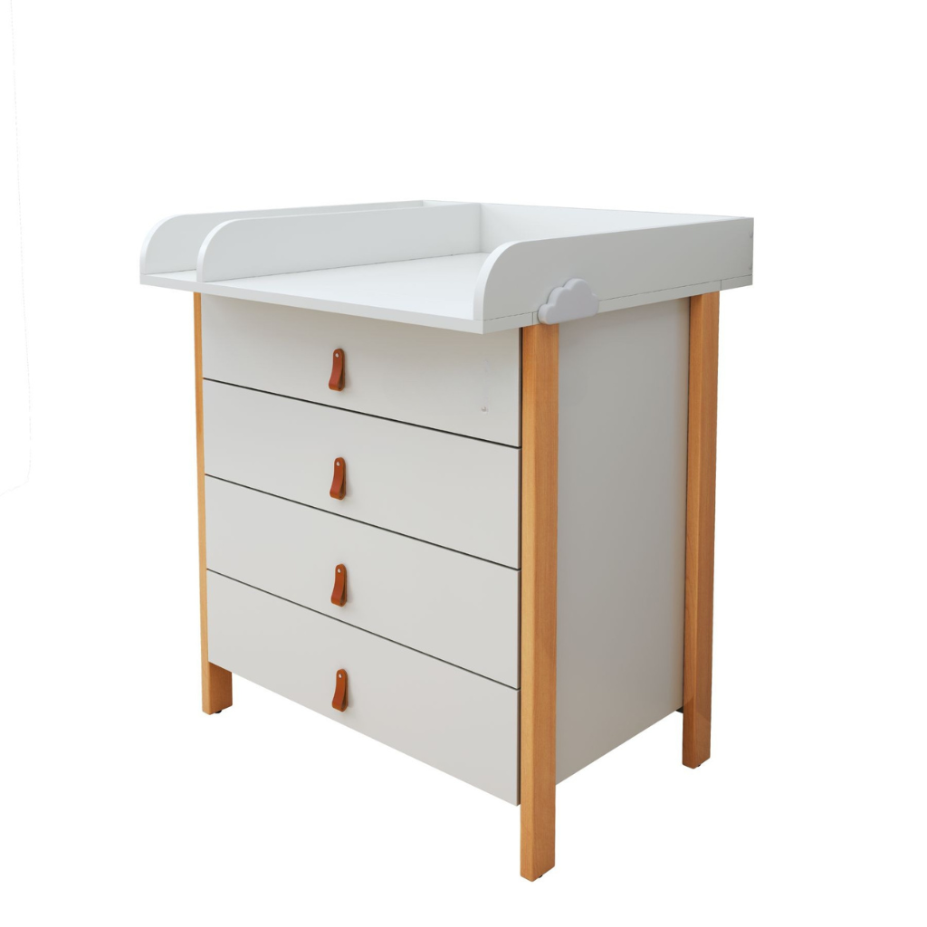 Ingvart Scandi Dresser with Changing Table 