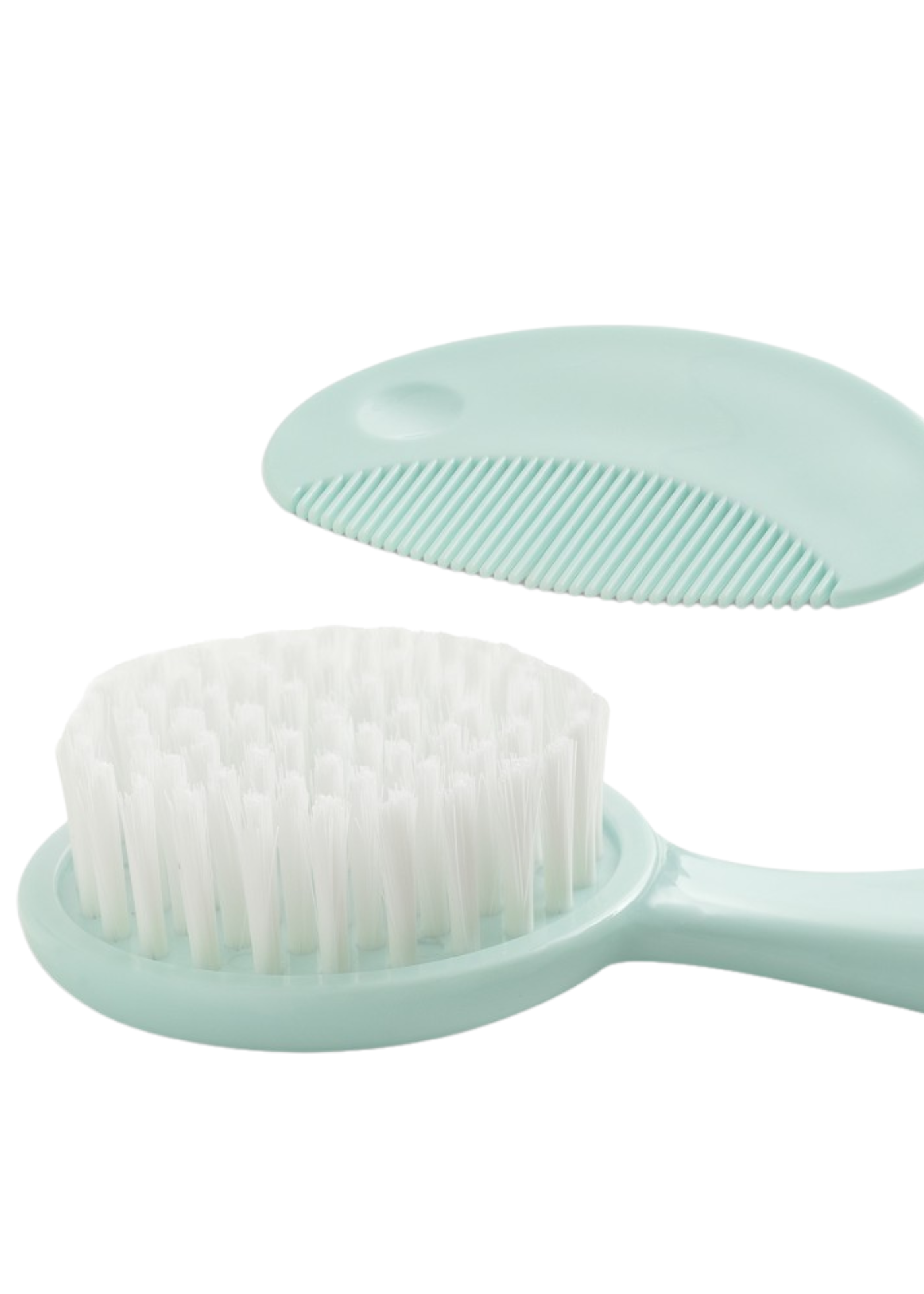 Set Lenjerie Patut 3 Piese Alb-Verde cu Ursulet si Stelute D3185-62 InterBaby