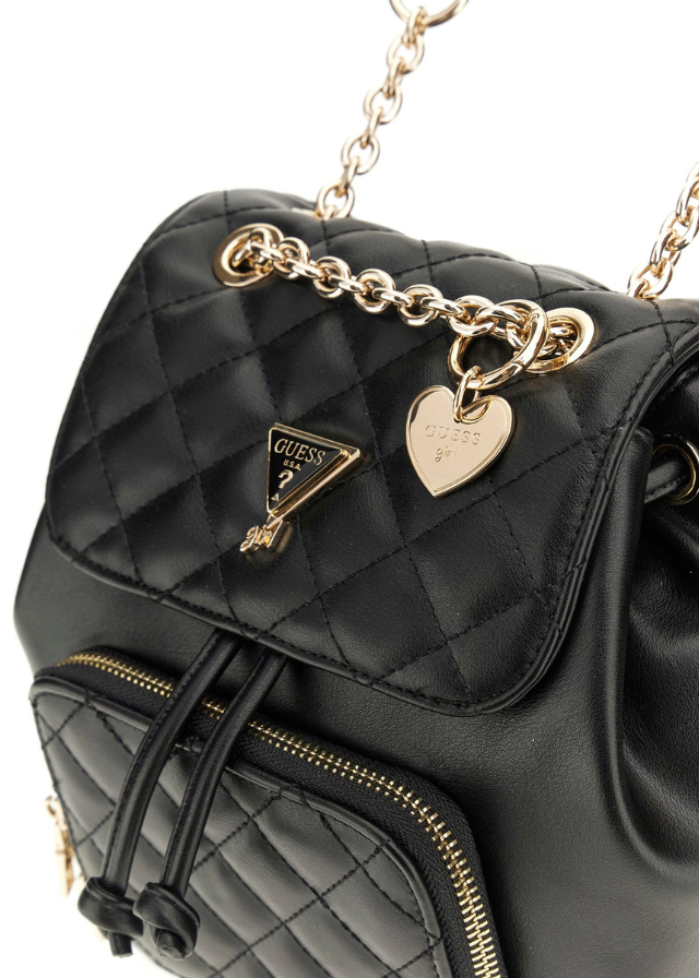 Ghiozdan Negru cu Lant J5YZ04 WGT10 JBLK Guess