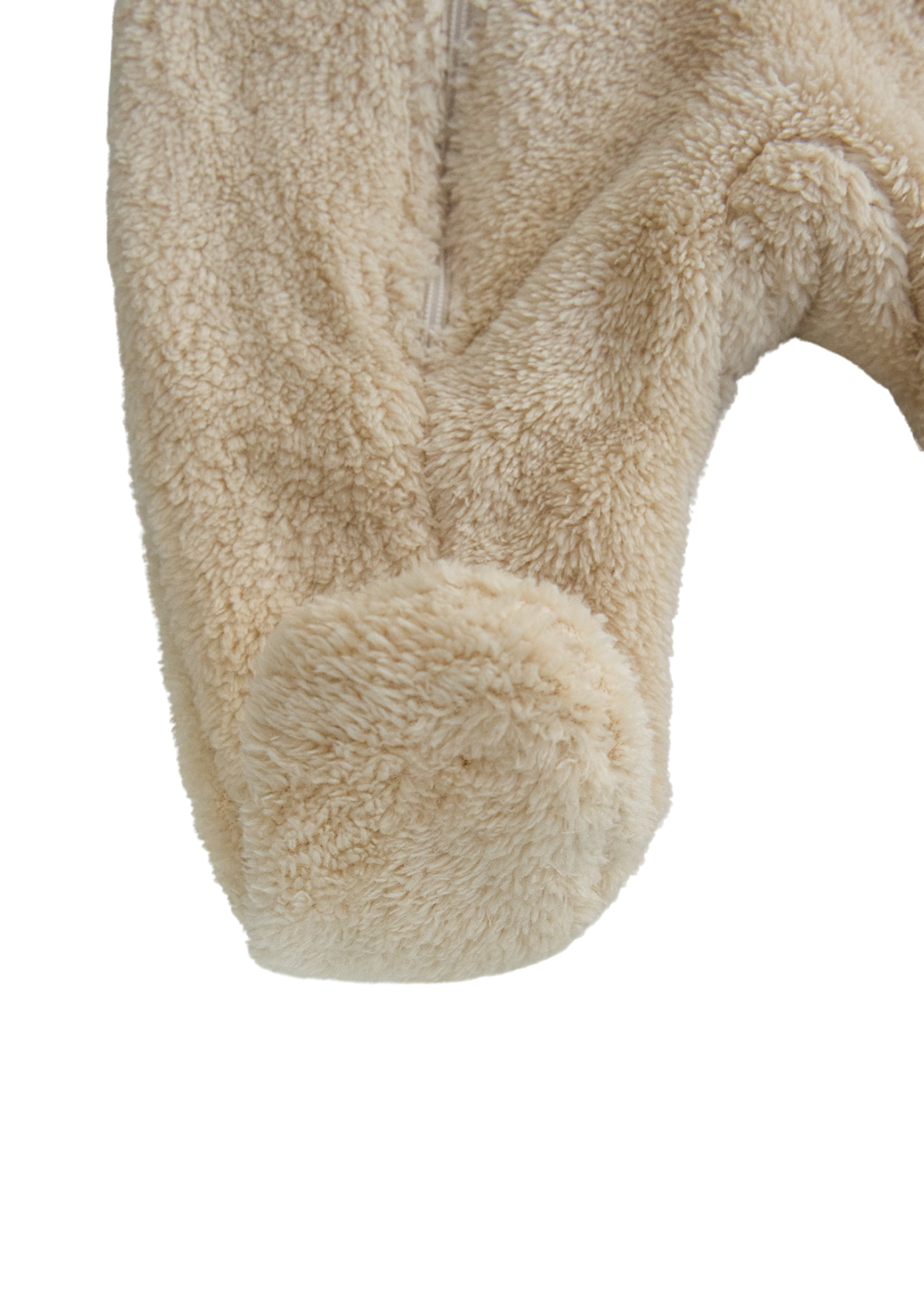 Combinezon Bej din Plus cu Fermoar si Gluga S60343 Kitikate