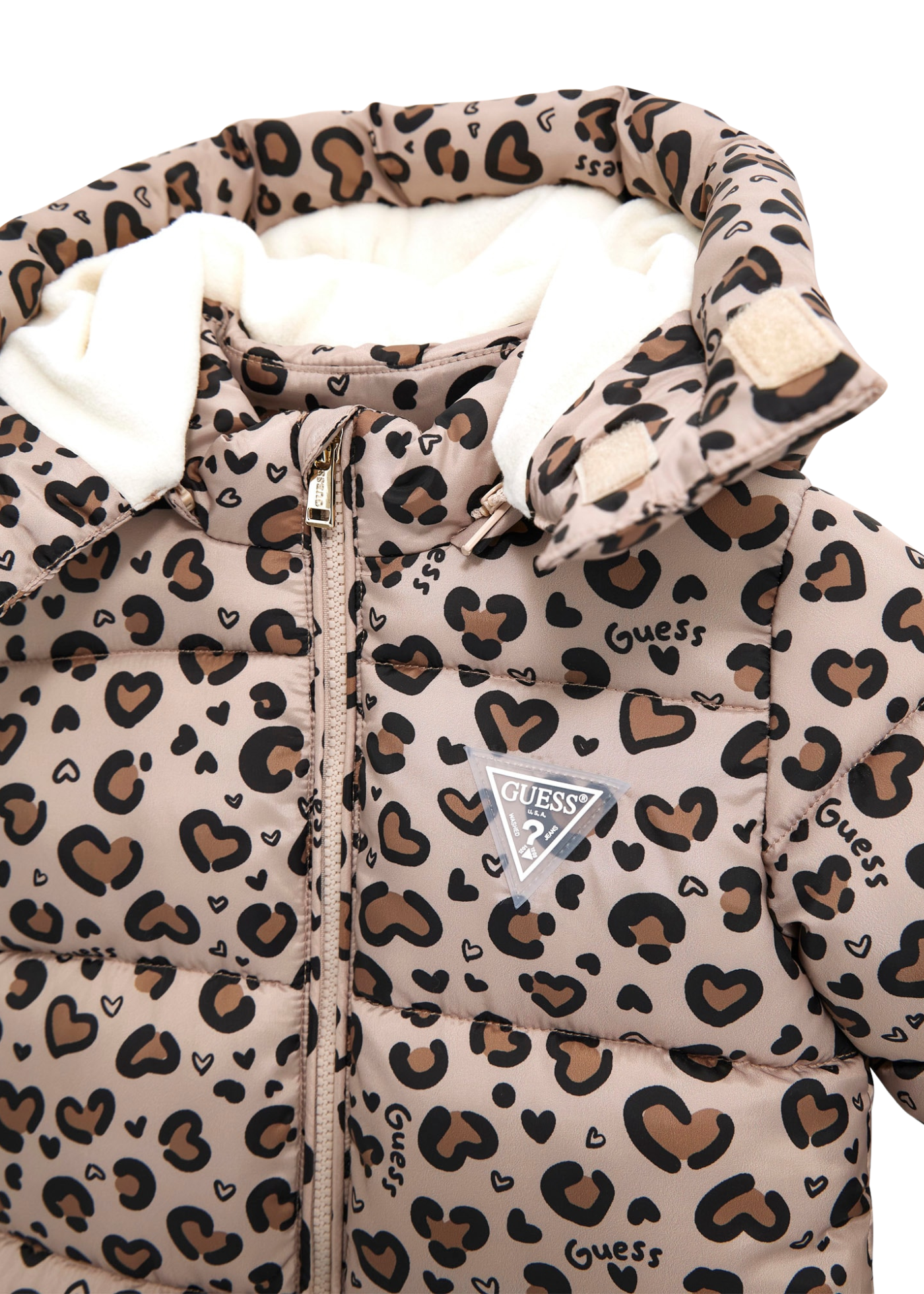 Combinezon Matlasat din Fas Imprimeu Leopard H5BW00 WCFM0 P135 Guess