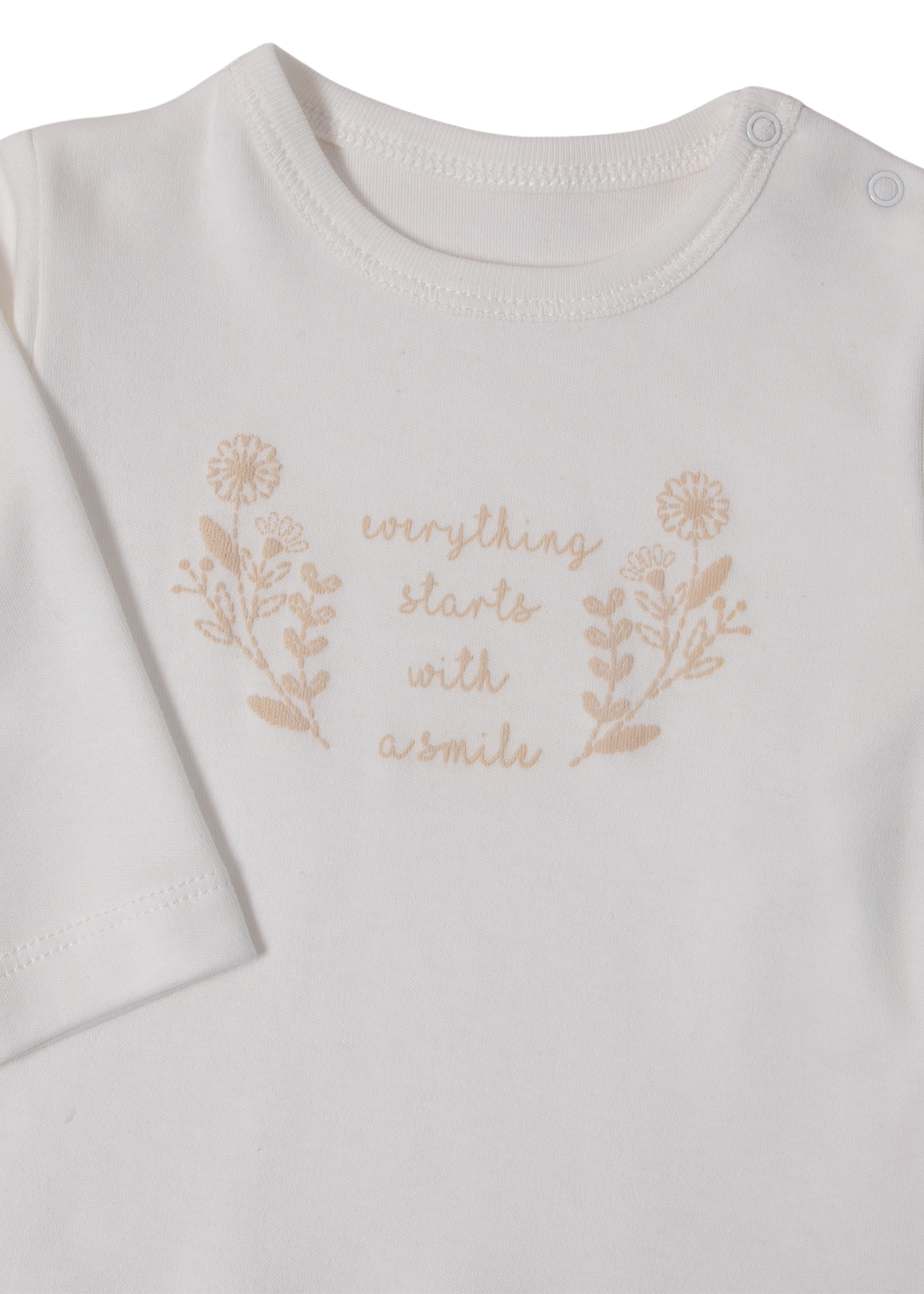 Set 3 Piese Jacheta si Pantaloni Catifea Bej si Bluza Crem K5088 Bebetto