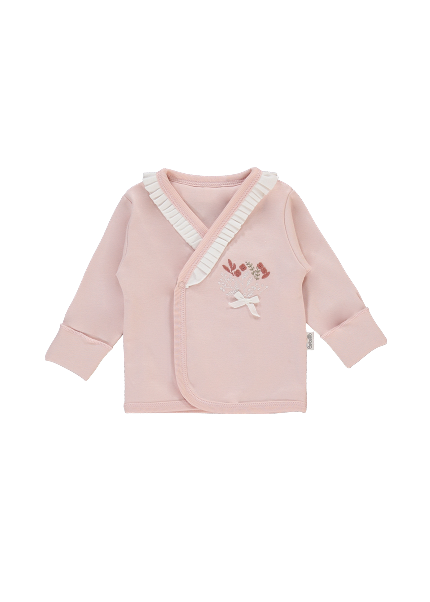 Set 10 Piese Maternitate Roz cu Imprimeu Flori Tiny Florist Z1047 Bebetto