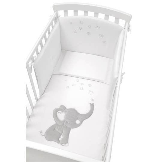 Set Protectie Bumbac Patut Bebelusi 4 Piese Colectia Elly