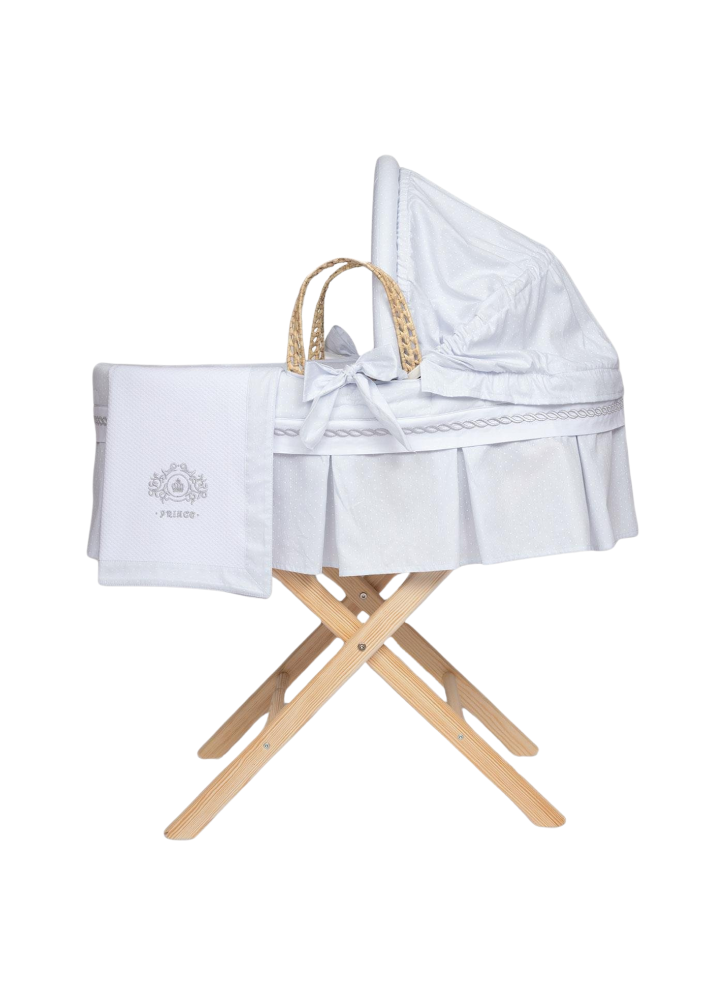 Set Cosulet Bebe Print din Palmier Natural & Salteluta & Set Textil 5216 FunnaBaby