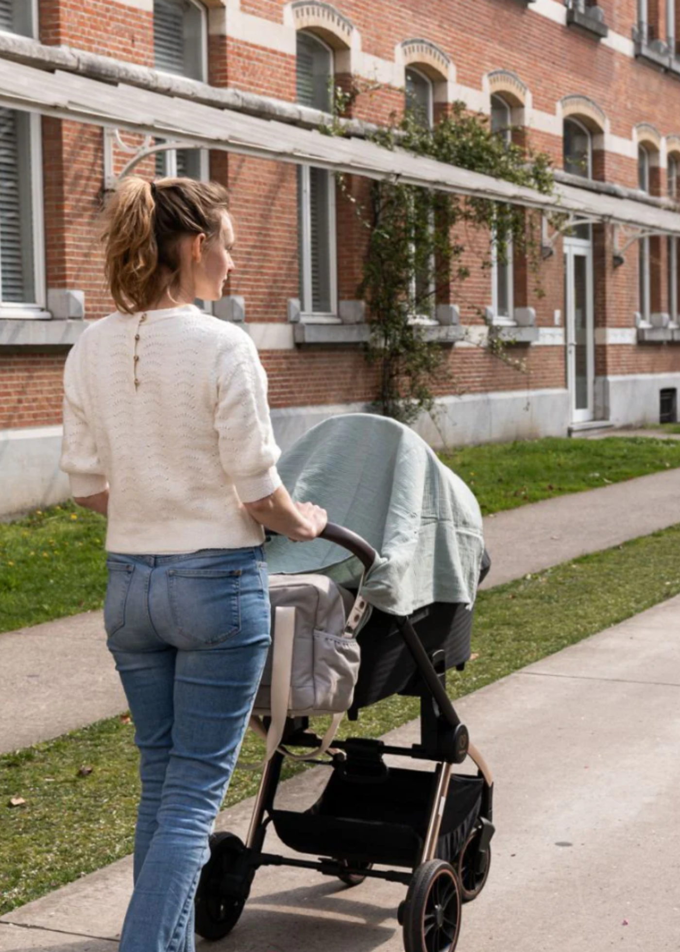 Esarfa pentru Alaptat Multifunctionala Verde 37001024 Senses