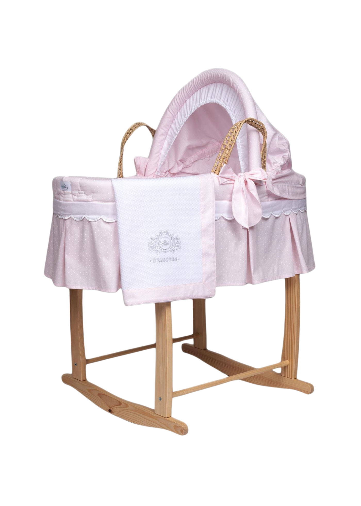 Set Cosulet Bebe din Palmier Natural & Salteluta & Set Textil 5116 FunnaBaby
