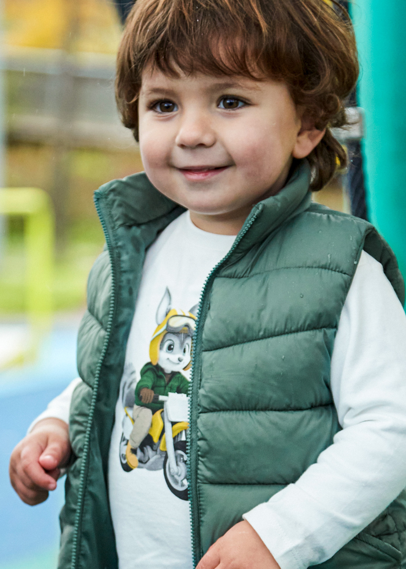 Bluza Ivory cu Maneca Lunga cu Imprimeu Raton 2065 Mayoral