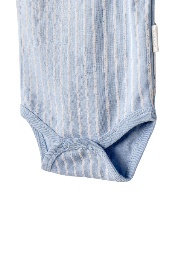 Set 2 Piese Body Maieu Bej cu Bleu cu Dinozauri AC25921 Andywawa