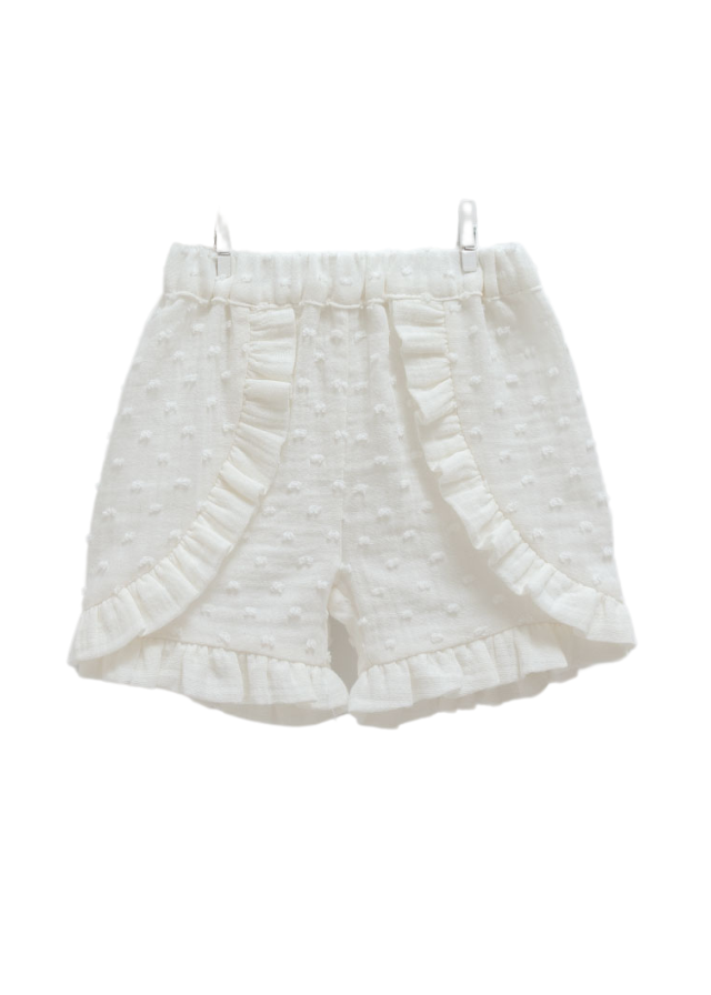 Set 2 Piese Crem Top cu Maneca scurta si Pantaloni Scurti din Bumbac cu Model 9709 Mell Sweet Baby - Camera Bebelusului