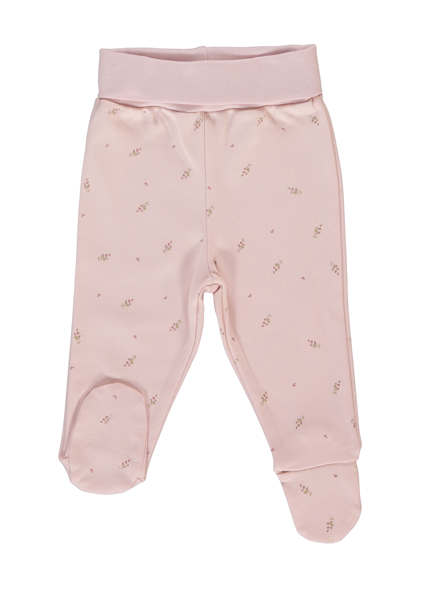 Set 2 Piese Roz Bluza cu Capse si Pantaloni Lungi Tiny Florist F1437 Bebetto