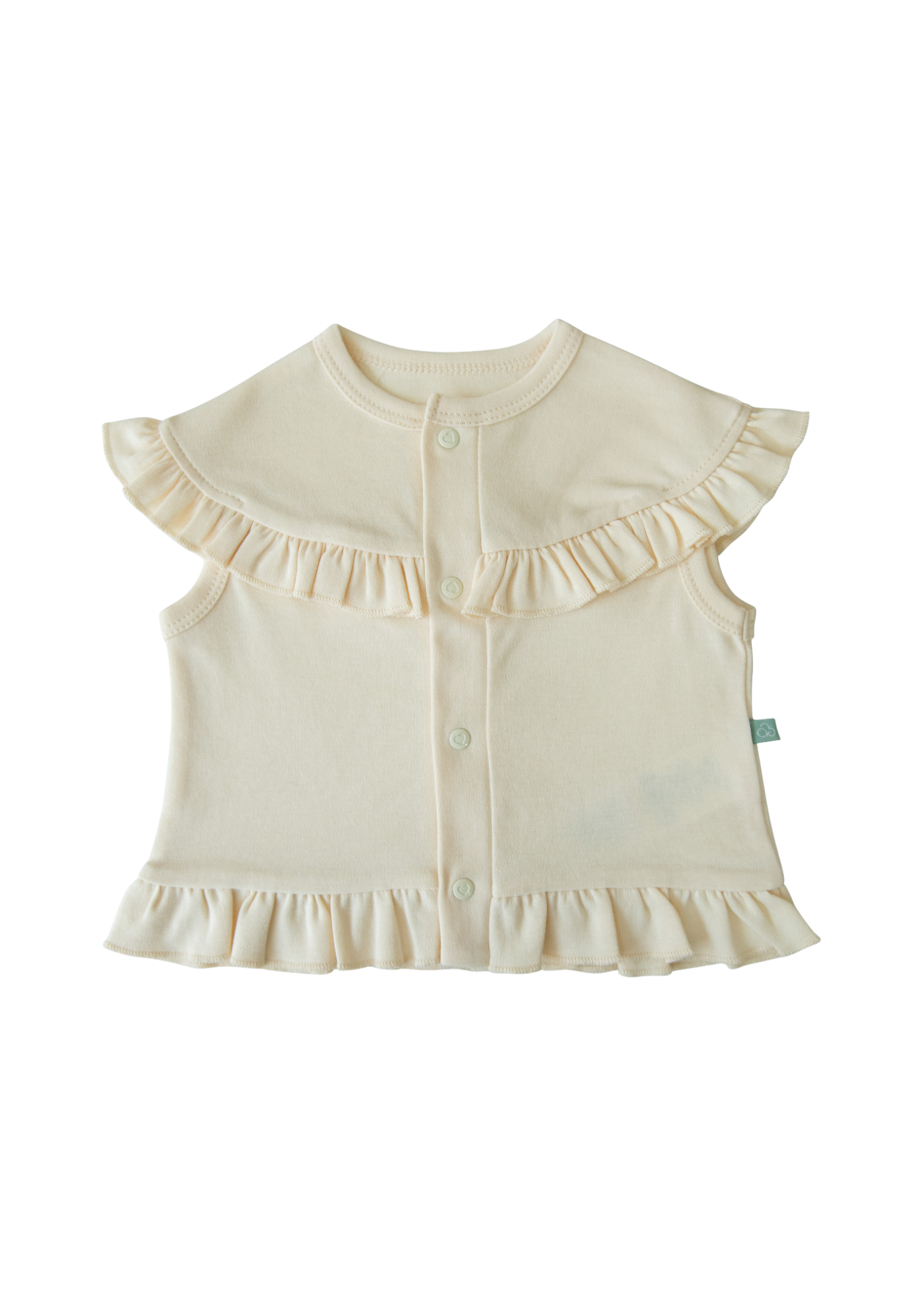 Set 3 Piese Bumbac Organic Bej cu Zane S60192 Kitikate