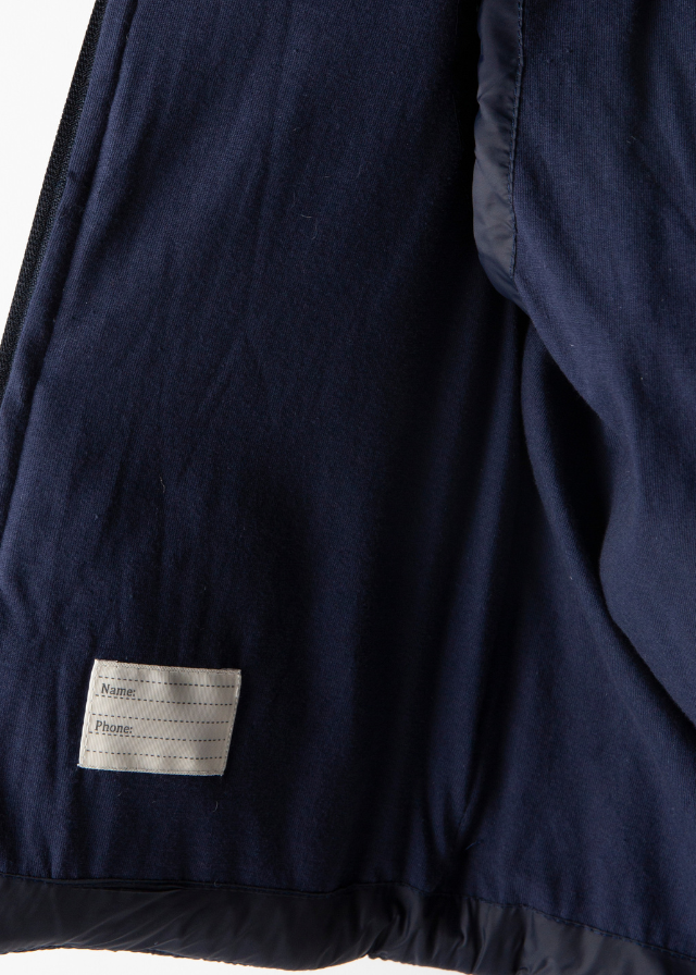 Vesta din Fas Bleumarin cu Fermoar M53120 Midimod Gold