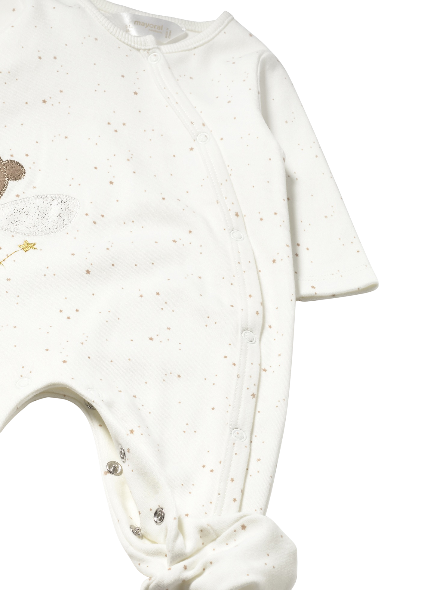 Set 2 Salopete Lungi Crem cu Imprimeu Stele si Zana 2703 Mayoral