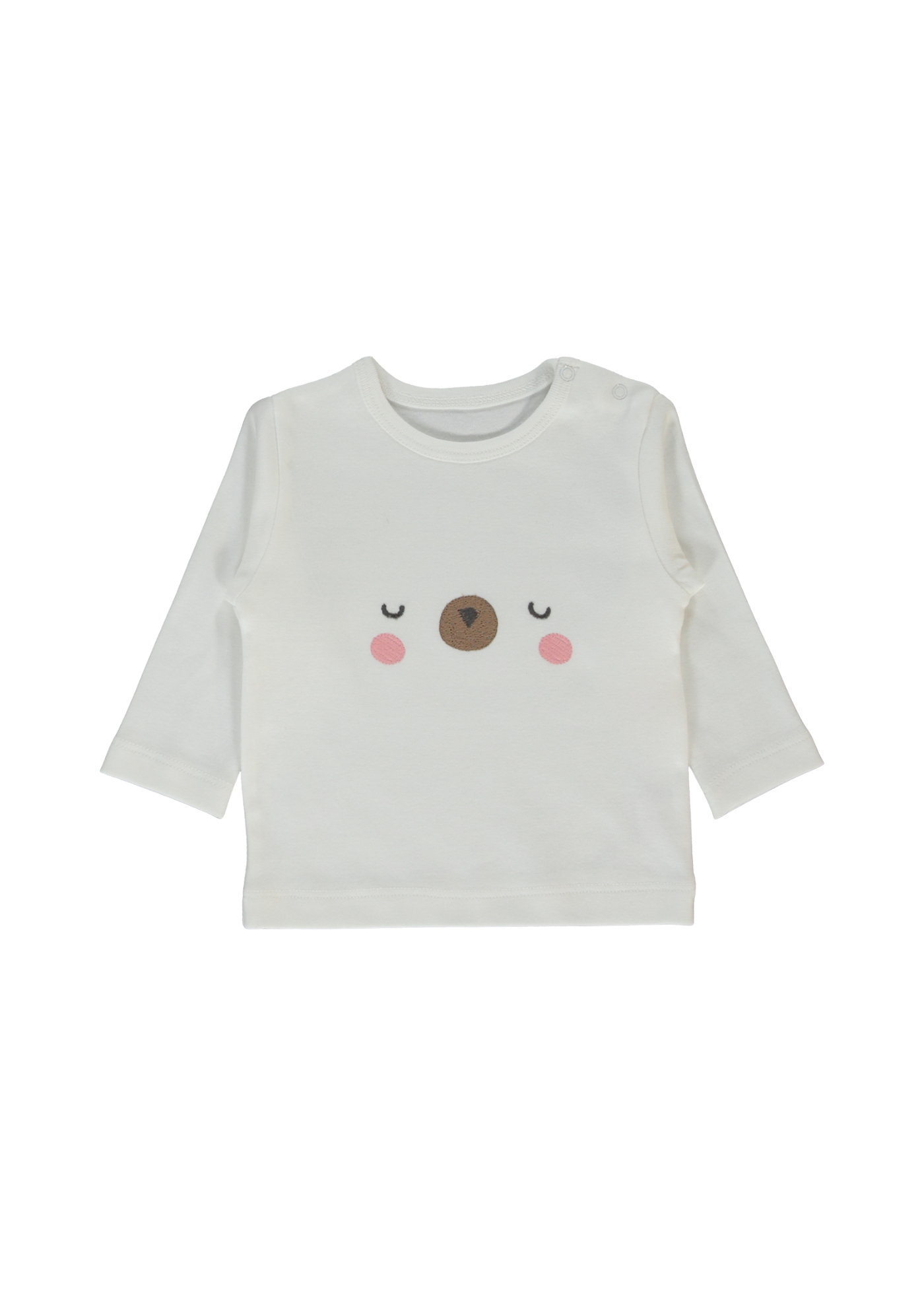 Trening 3 Piese Hanorac si Pantaloni Lungi Roz Pudra cu Picouri si Bluza Crem K4915 Bebetto