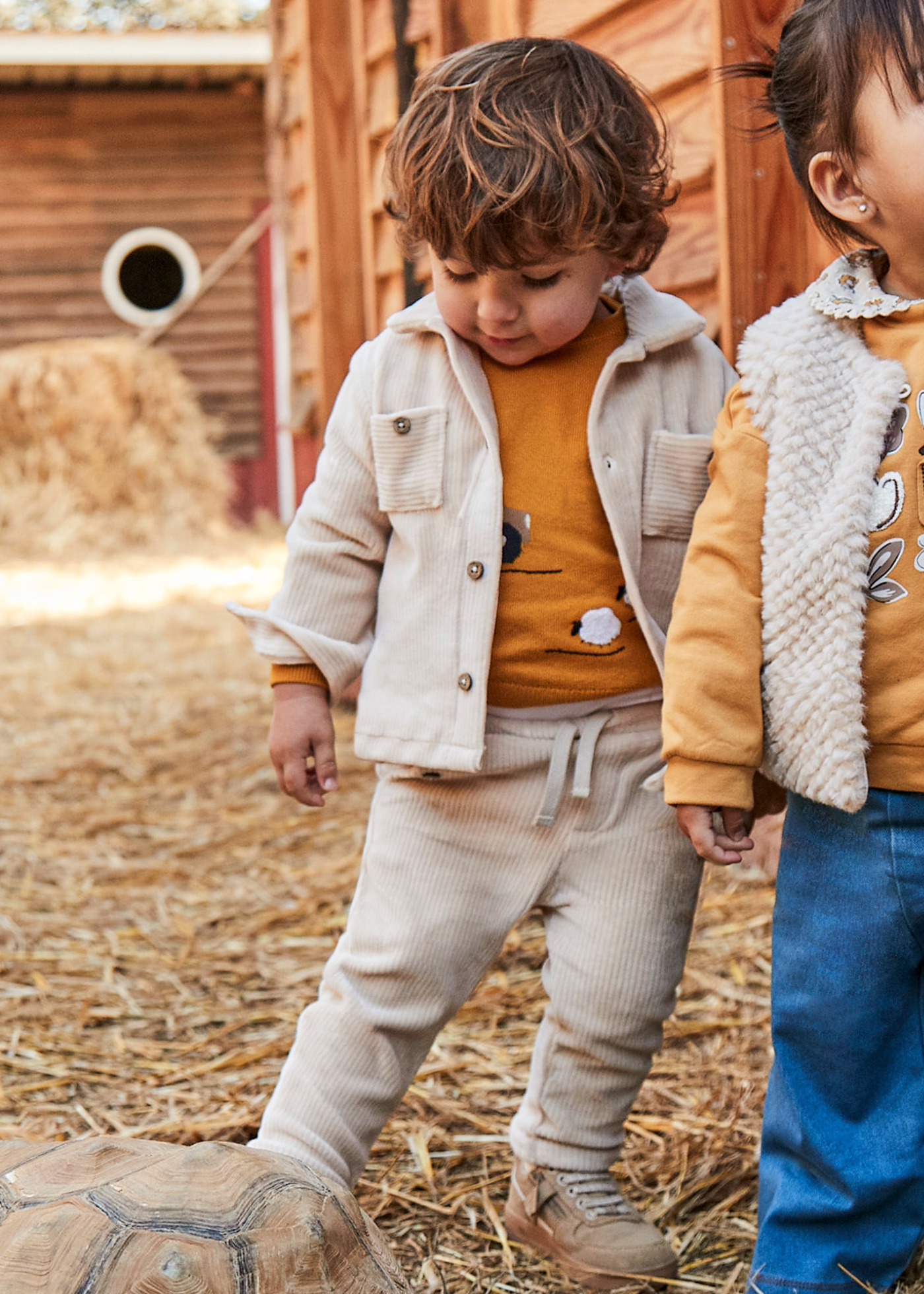 Pantaloni Lungi Raiat Bej cu Siret in Talie 2510 Mayoral