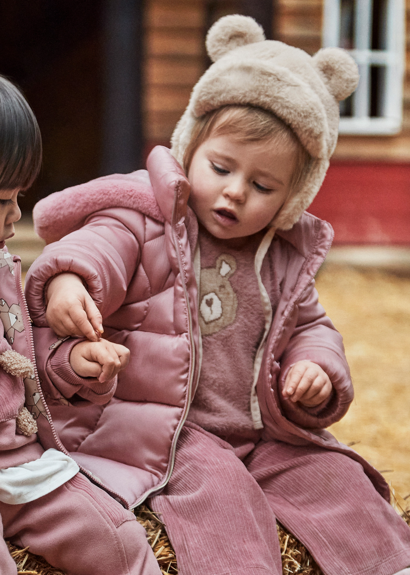 Geaca Lunga din Fas Matlasata Roz Pudra 2436 Mayoral