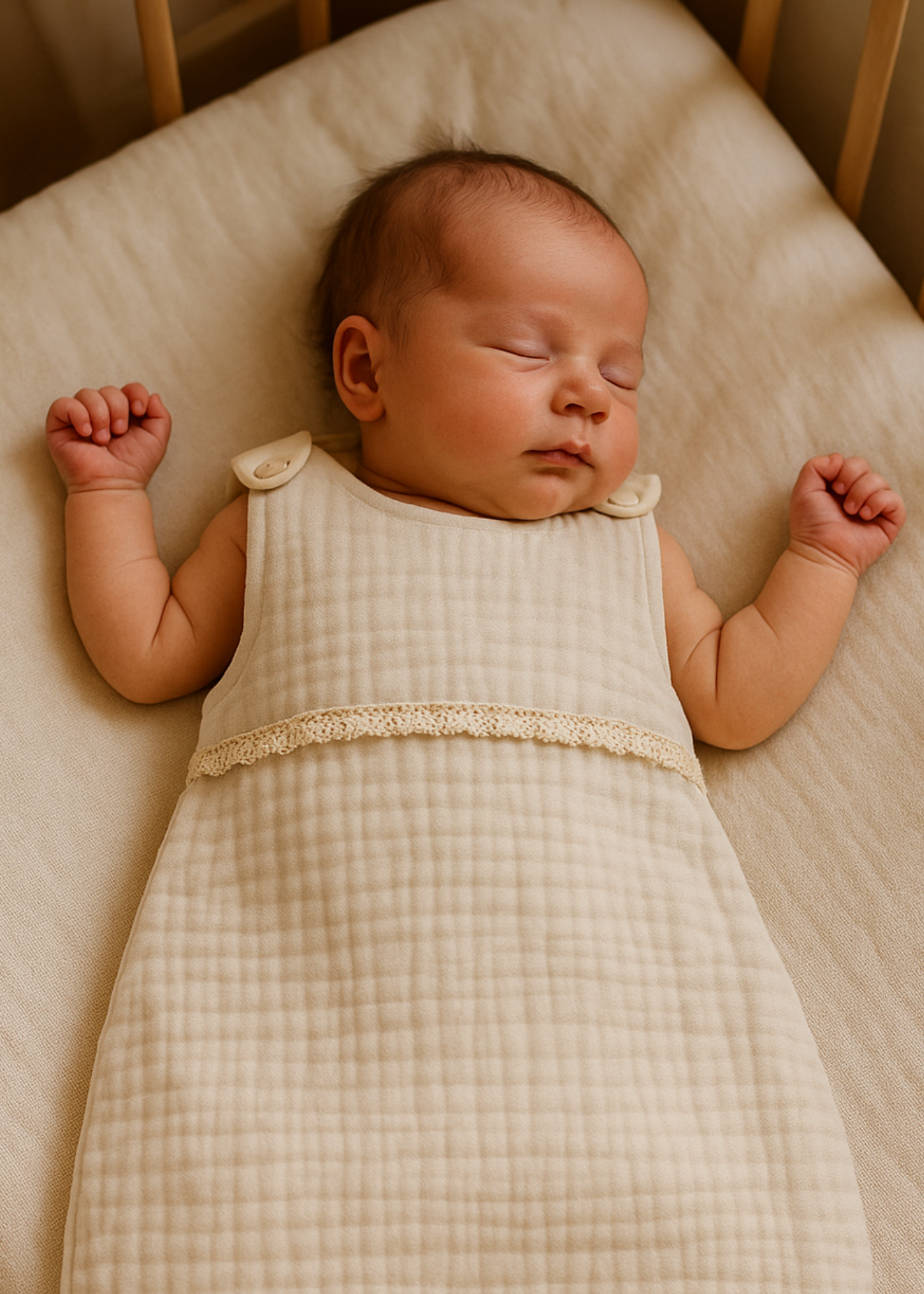 AnneBebe Cappucino Muslin Sleeping Bag 