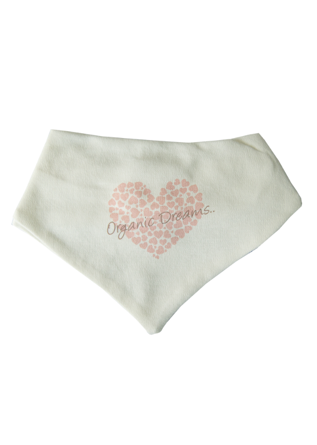 Set 4 Piese din Bumbac Organic Alb cu Stele Roz Salopeta cu Vesta Fes si Baveta S31078 Kitikate