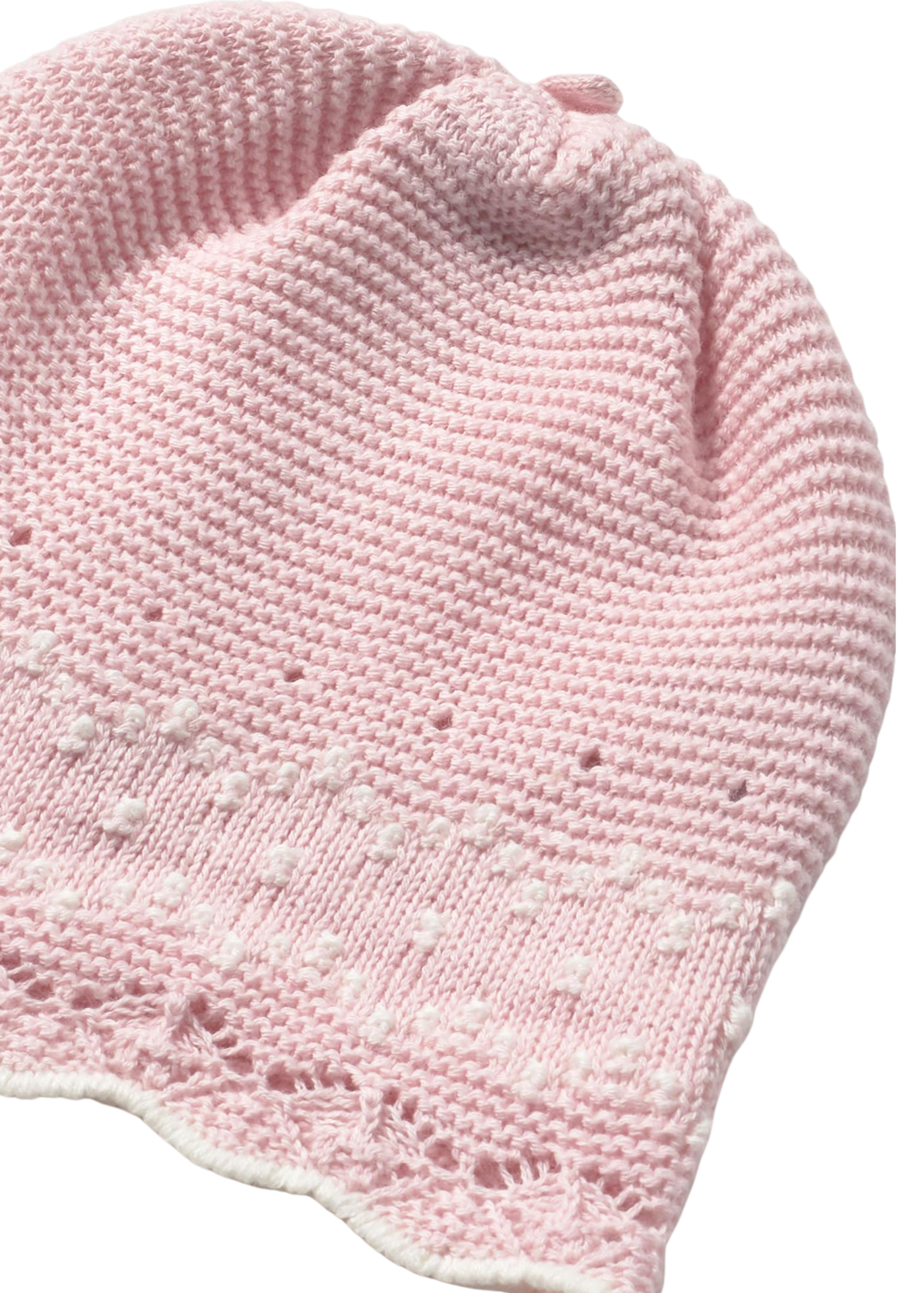 Set 3 Piese Tricotat Roz Bluza Pantaloni si Fes 2556 Mayoral