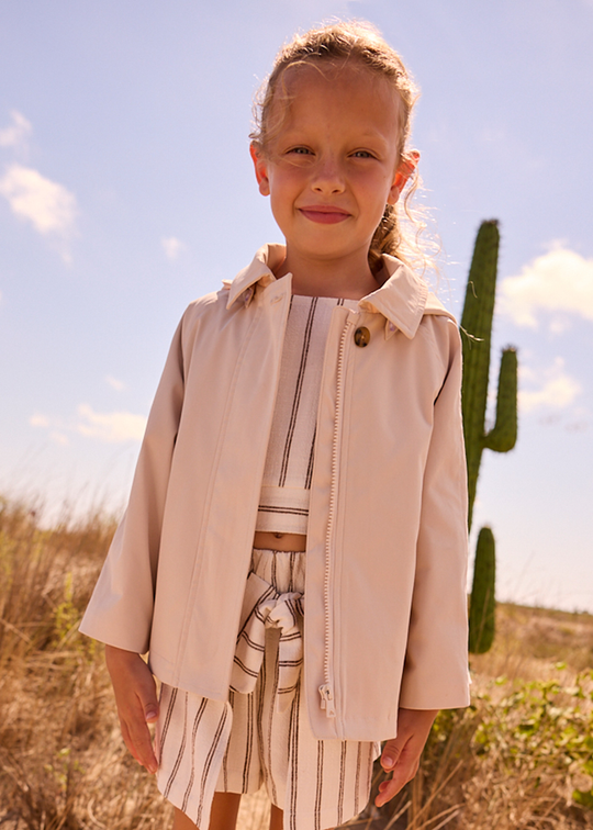 Geaca Antivant Bej cu Gluga 3458 Mayoral