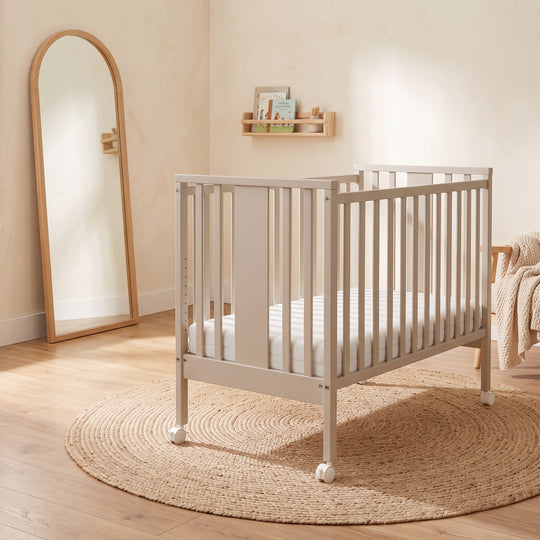 Patut Co-Sleeper Mini Simplu Tortora cu Saltea – Mini | Erbesi
