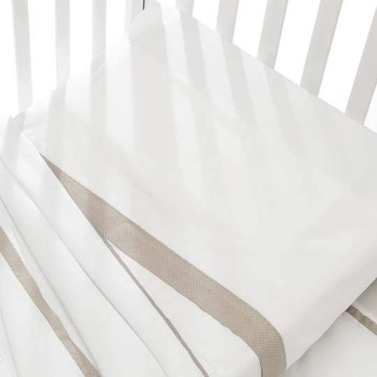 Set Lenjerie Bumbac 3 Piese Pentru Patut Bebe Colectia Dudu