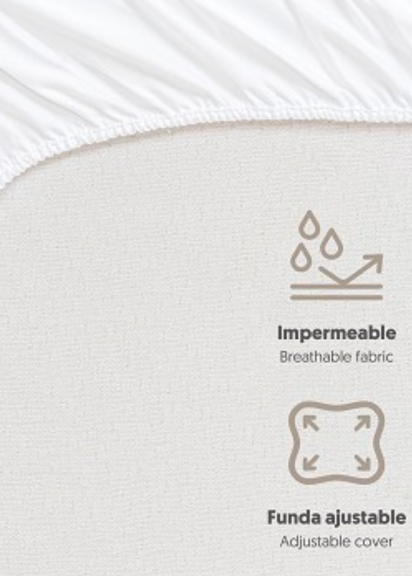 Husa Impermeabila Alba pentru Patut 00802 Interbaby