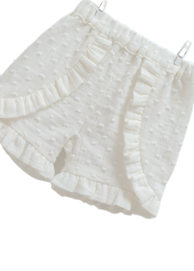 Set 2 Piese Crem Top cu Maneca scurta si Pantaloni Scurti din Bumbac cu Model 9709 Mell Sweet Baby - Camera Bebelusului