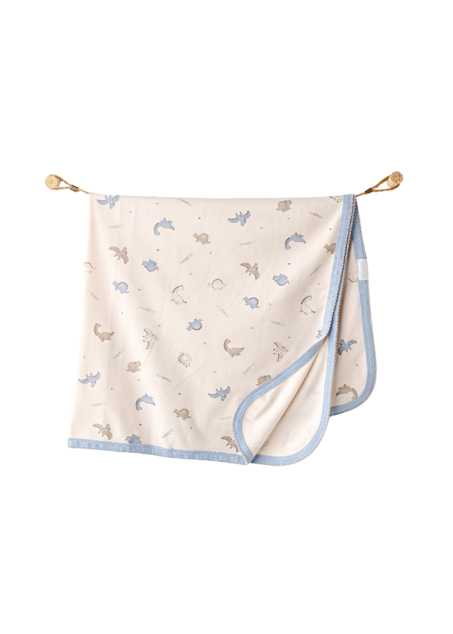 Set 10 Piese Maternitate Bej cu Bleu cu Dinozauri AC25911 Andywawa