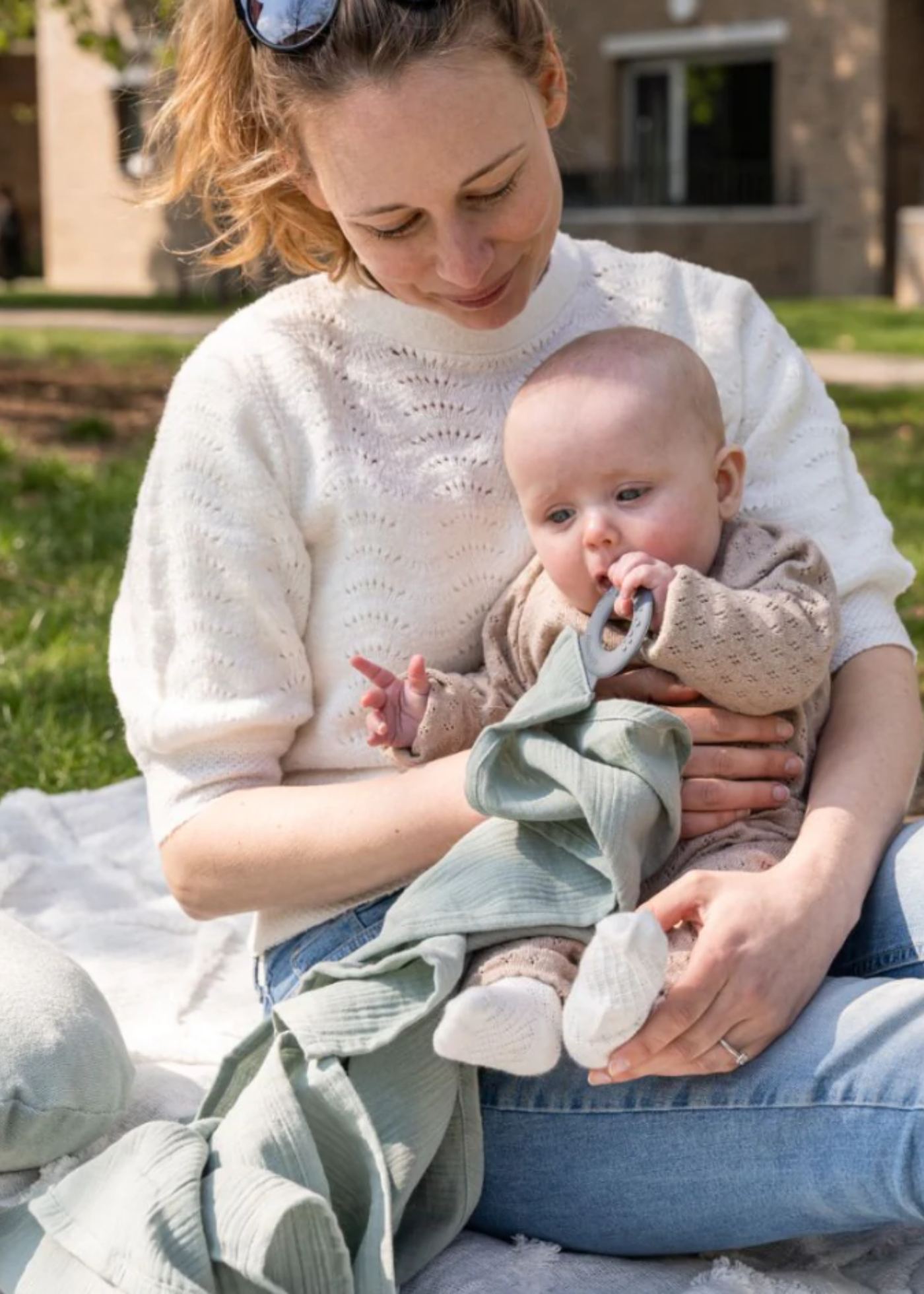 Esarfa pentru Alaptat Multifunctionala Verde 37001024 Senses