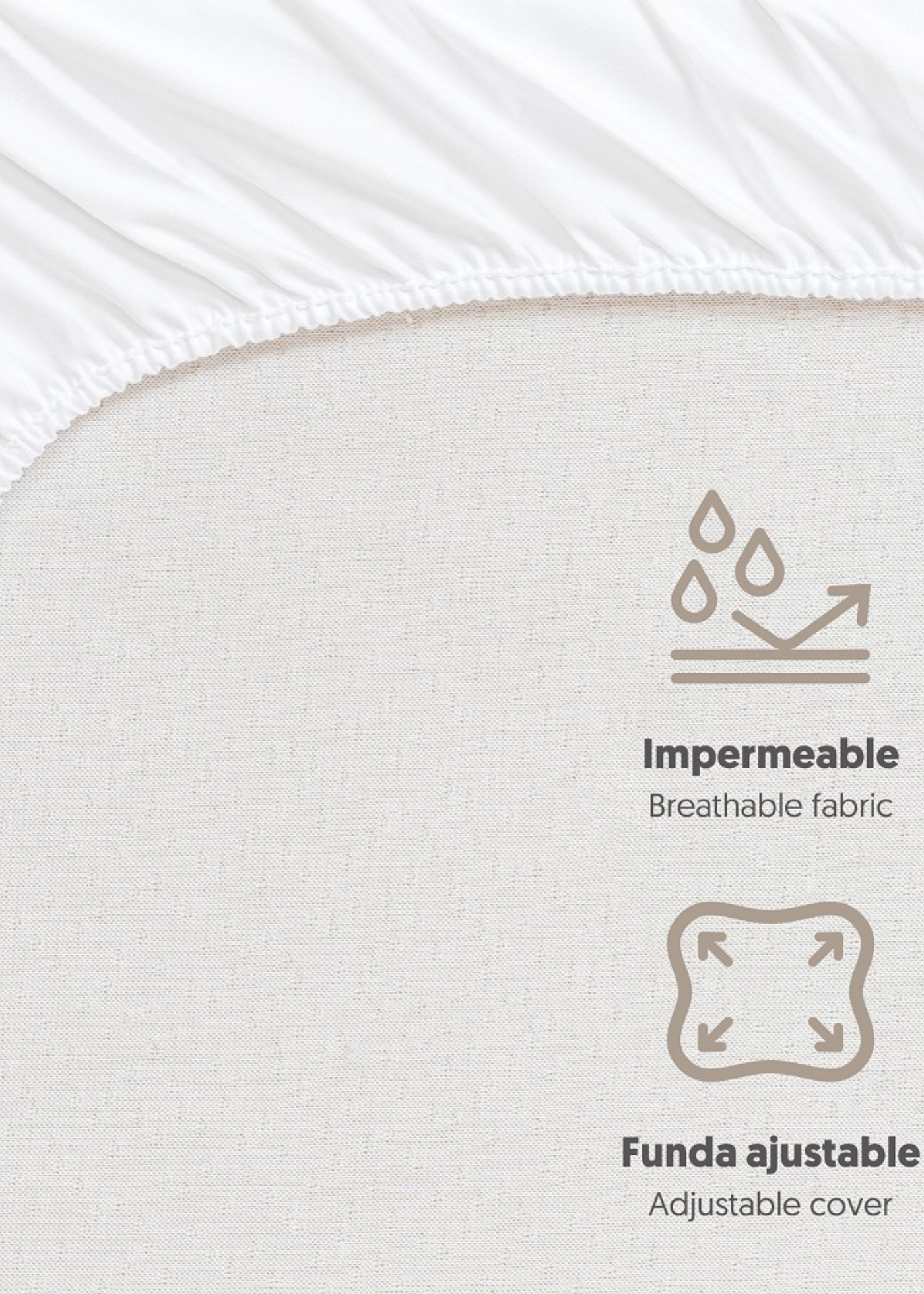 Husa Impermeabila Alba pentru Patut Co-Sleeping 00803 – Interbaby